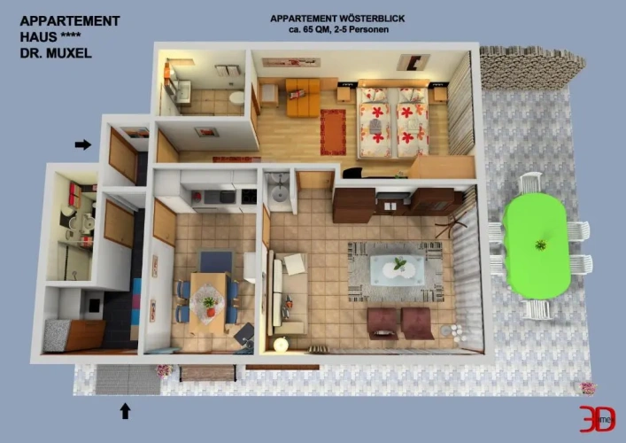 2 Bedrooms Apartment