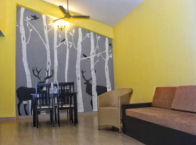 Luxury Double Apartment with balcony and with mountain view