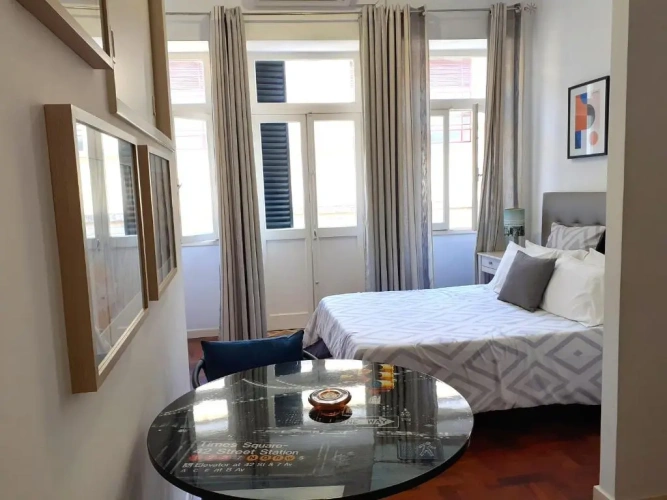 Studio with balcony