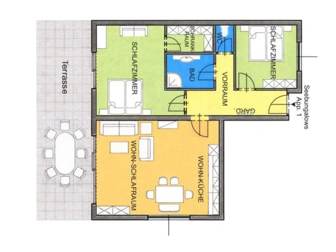 2 Bedrooms Apartment
