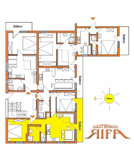 1 Bedroom Apartment with balcony