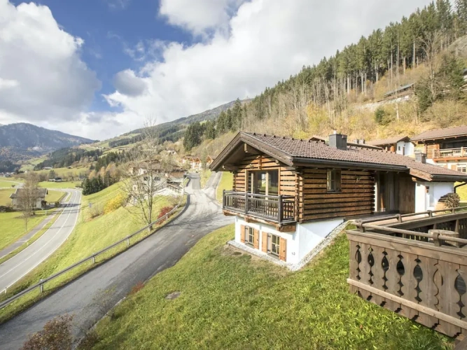 Chalet with balcony