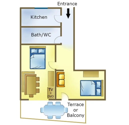 1 Bedroom Classic Apartment