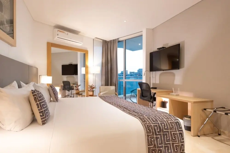 1 Bedroom Apartment with balcony and with partial ocean view