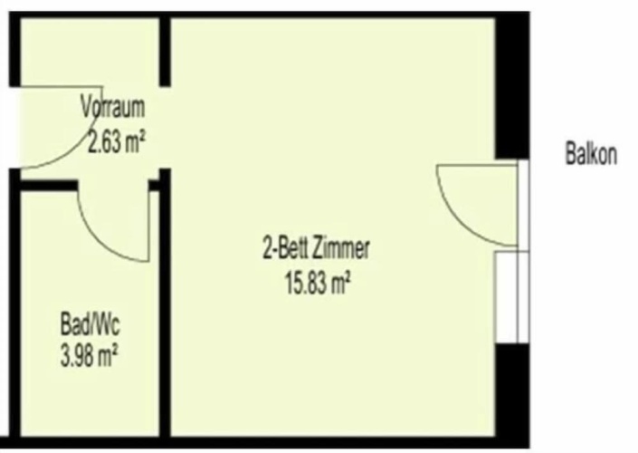 Standard Double room with balcony and with garden view
