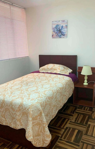 Pershing, lindo dpto. amoblado c/3 dorm y wifi.