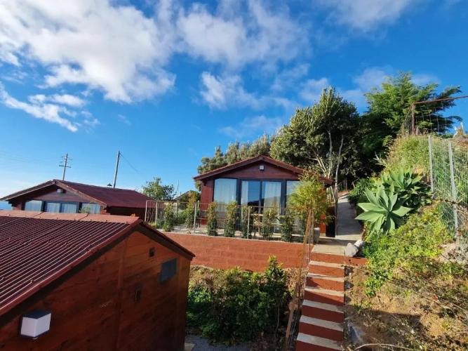Chalet with balcony and with view