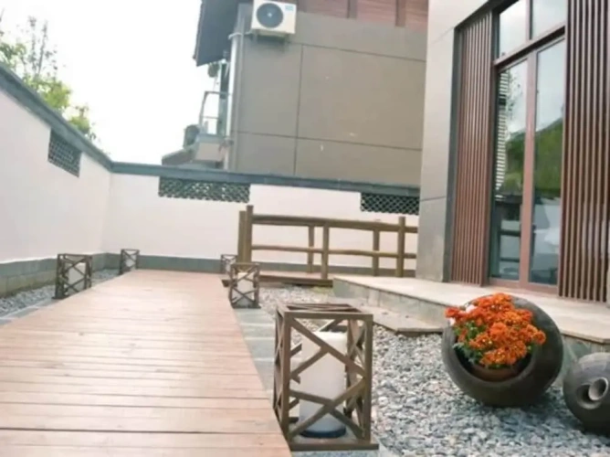 Outside