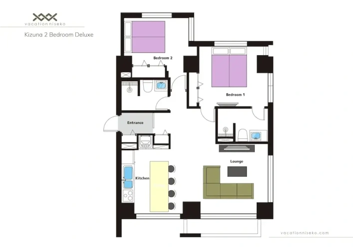 2 Bedrooms Deluxe room