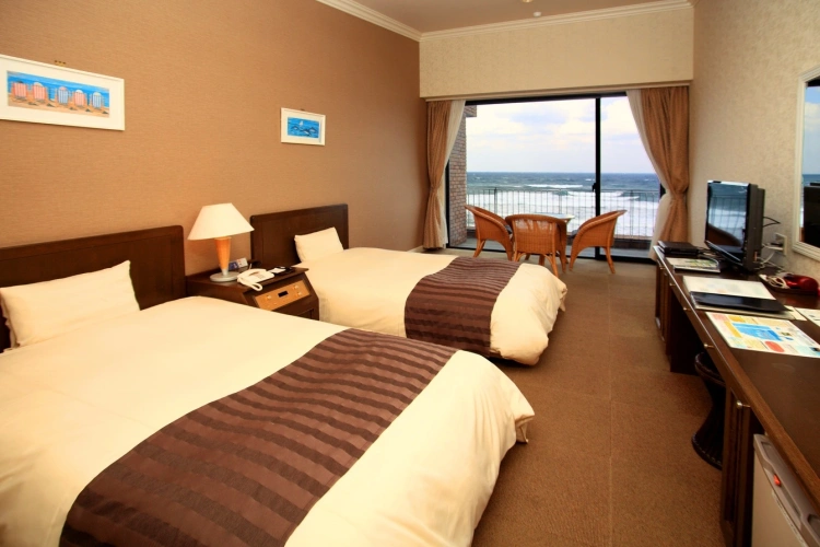 Standard Twin room with balcony and with ocean view