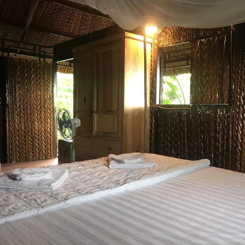 Deluxe Quadruple room with balcony and with river view