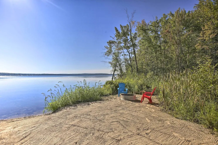 Interlochen Home on Green Lake w/ Dock & Beach!
