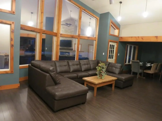 Chalet with balcony