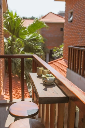 Double Studio with balcony and with garden view