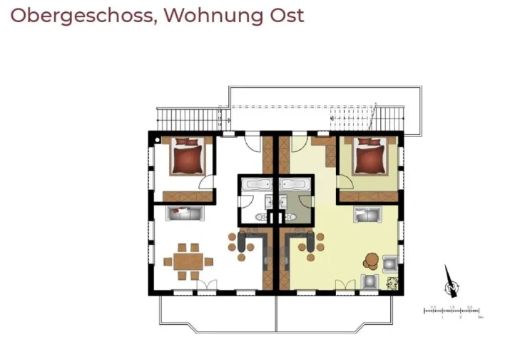 1 Bedroom Double Apartment