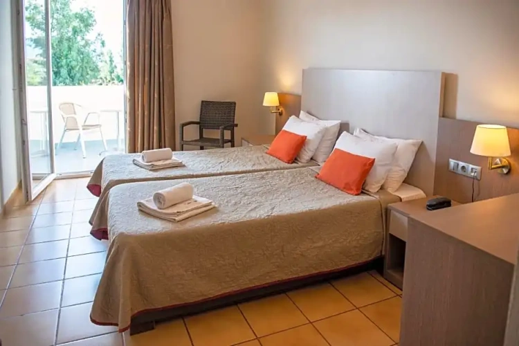 Standard Twin room with balcony and with view