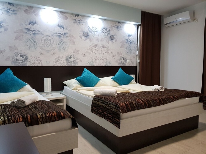 1 Bedroom Deluxe Triple room with balcony and with pool view