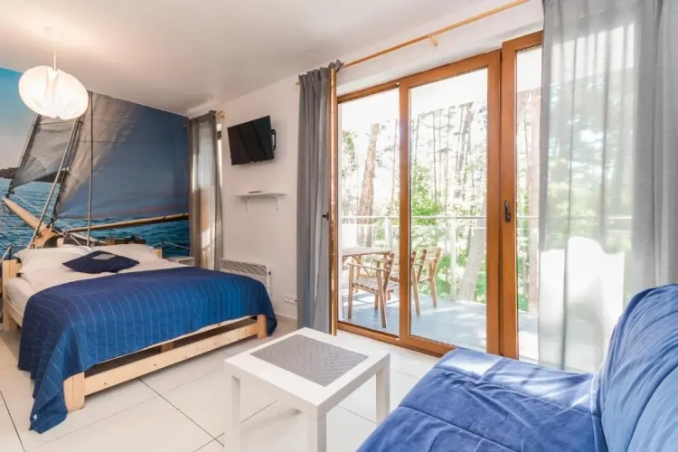 Studio with balcony