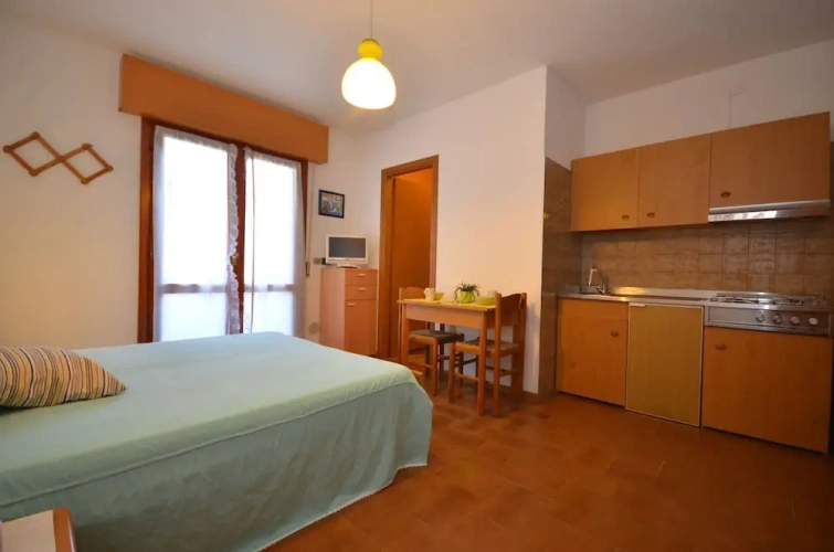 Studio with balcony