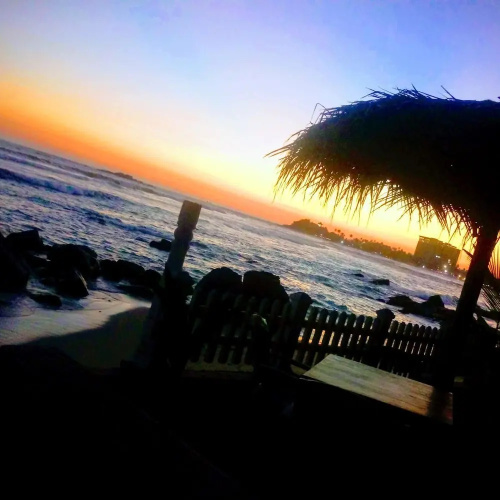 Happy beach resort