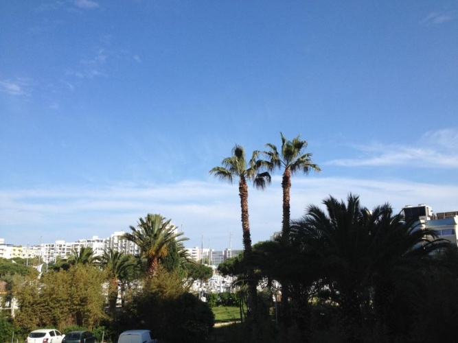 Outside