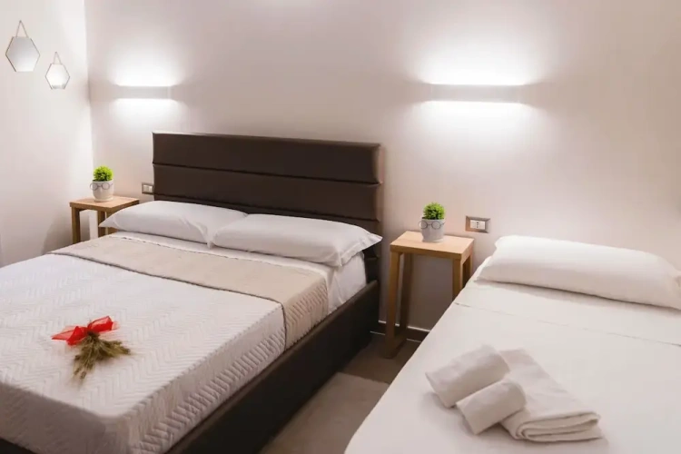Comfort room with balcony and with partial sea view