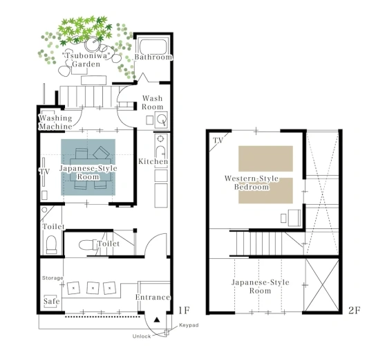 1 Bedroom Cottage with garden view