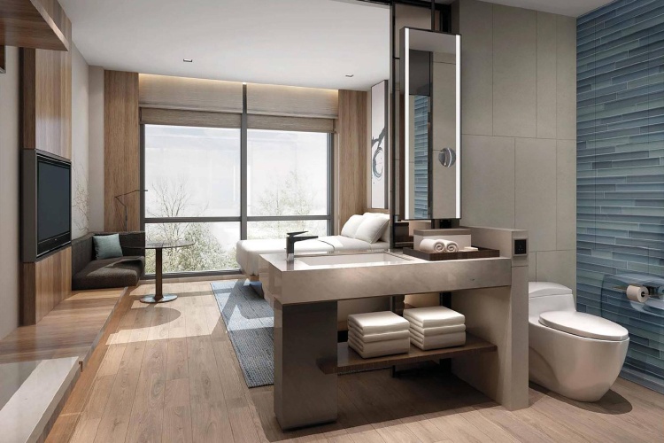 Standard Twin room with city view