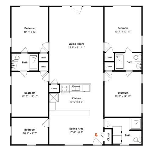5 Bedrooms Studio