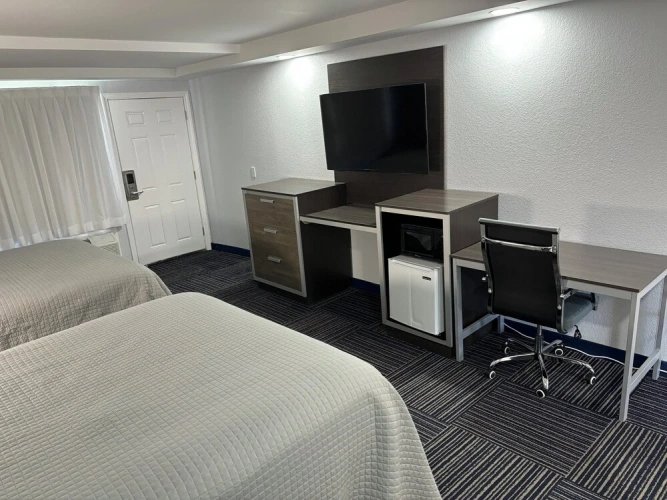 Deluxe Quadruple room with pool view