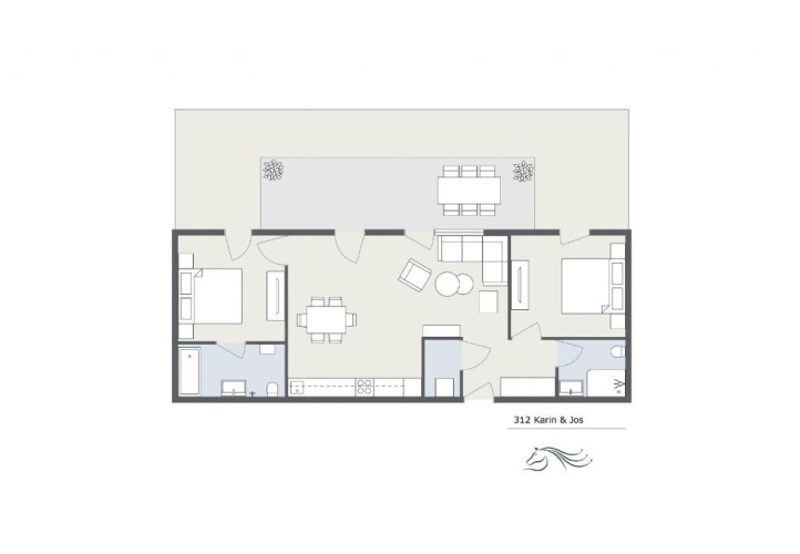 Apartment with balcony