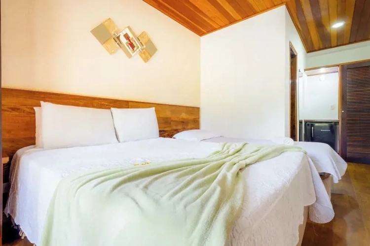 Deluxe Triple room with balcony and with garden view