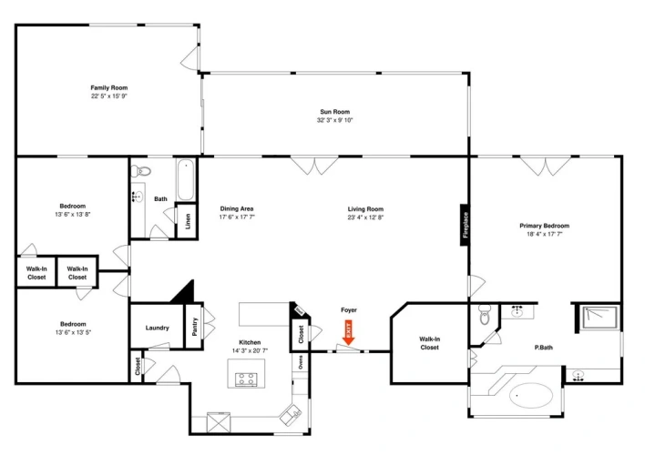3 Bedrooms Studio