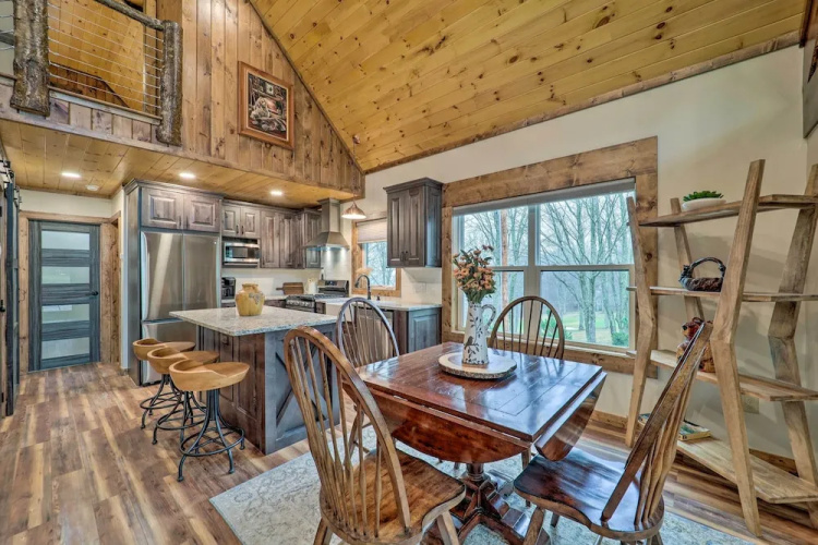 Fire Pit & Grill: Modern Beech Mountain Cabin!