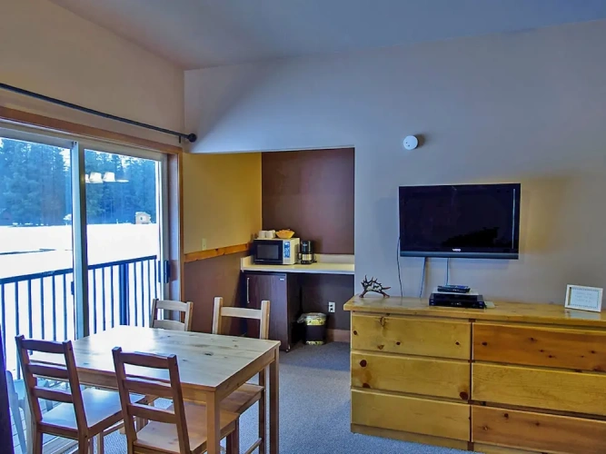 Studio with balcony and with lake view