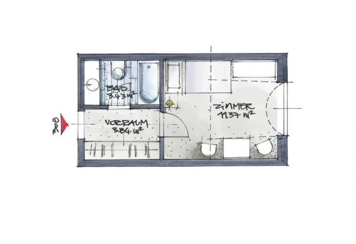 Standard Single Attic room