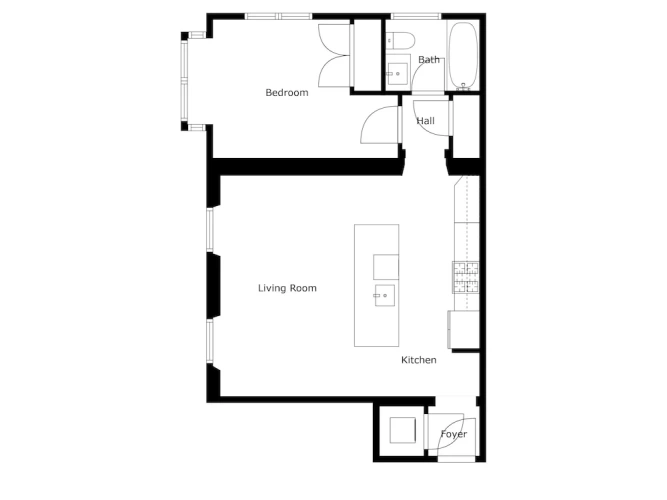 1 Bedroom Luxury Apartment with city view