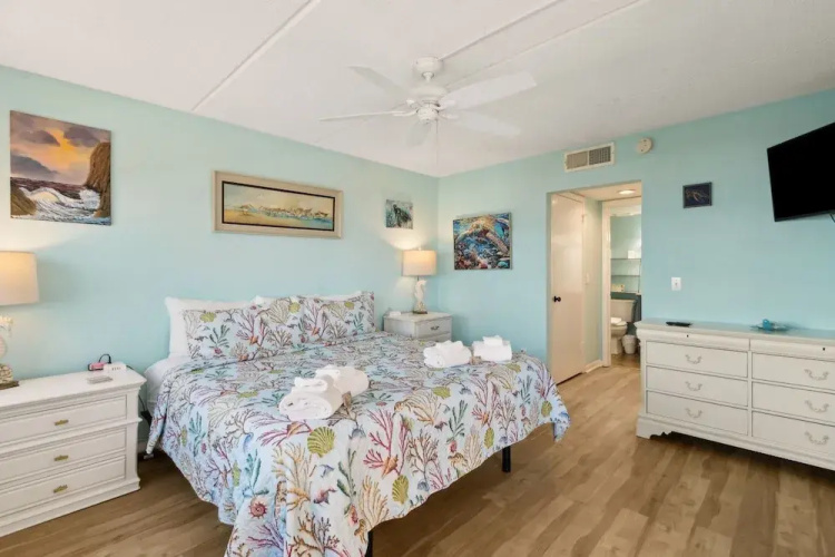 Oceanfront Beach Condo with Private Balcony, Short Walk to Pool and Beach by RedAwning