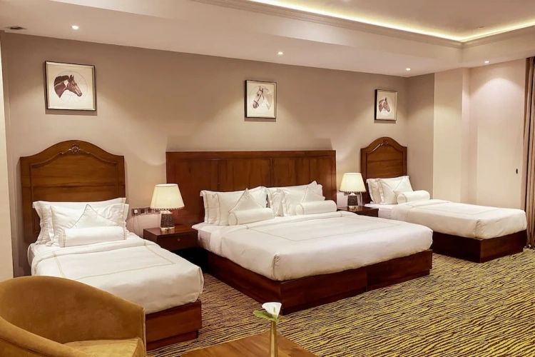 Deluxe Quadruple room with mountain view