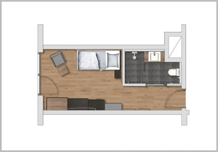 Standard Single room with balcony