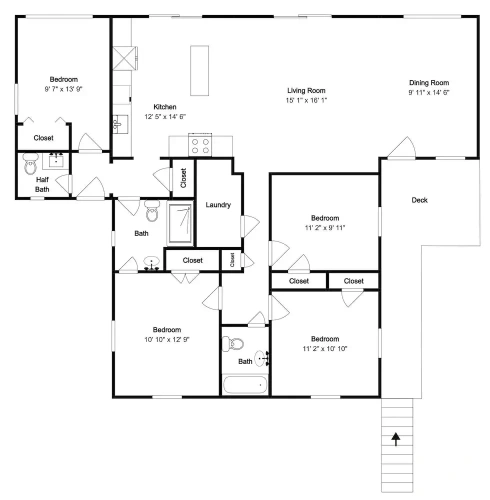 4 Bedrooms Studio