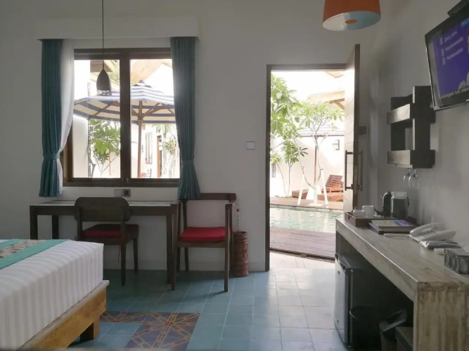 Standard Double room with pool view