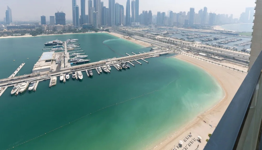 Modern 2BR Emaar Beachfront w Pvt Beach Access