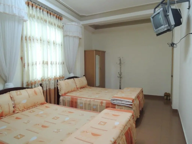 Standard Quadruple room with balcony and with view