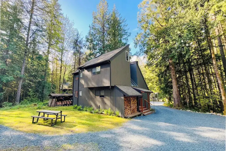 Forested 4 BR w/ Games, Fire Pit & Wood Stove