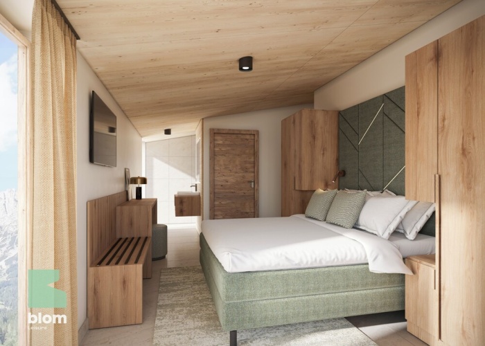 Family Suite with balcony and with mountain view
