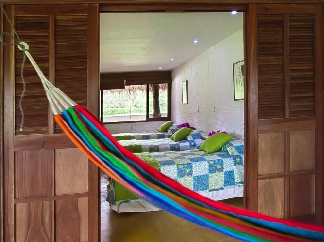 Standard Quadruple room with garden view