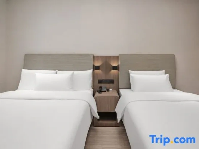 Standard Twin room with street view