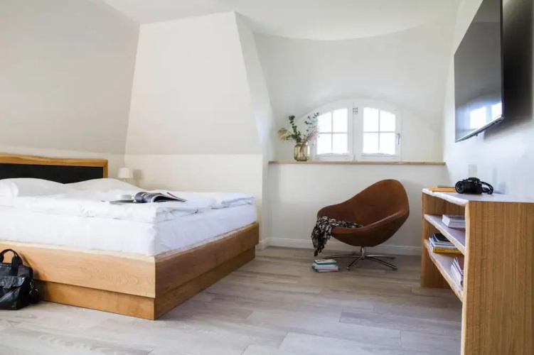 Reetdachhaus am Bodden mit Sauna