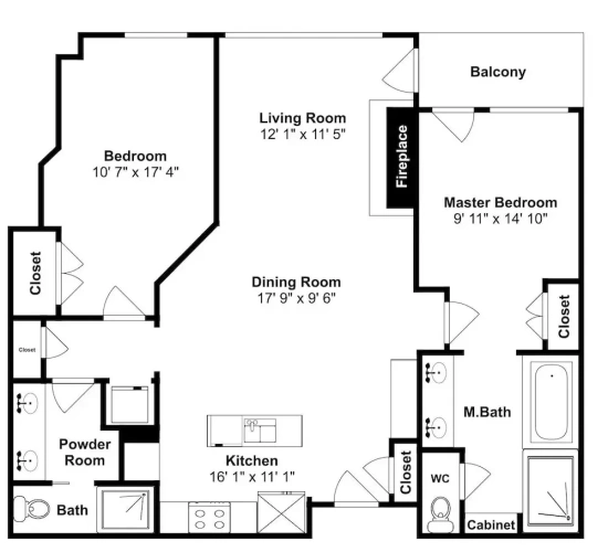 Standard room with balcony and with view